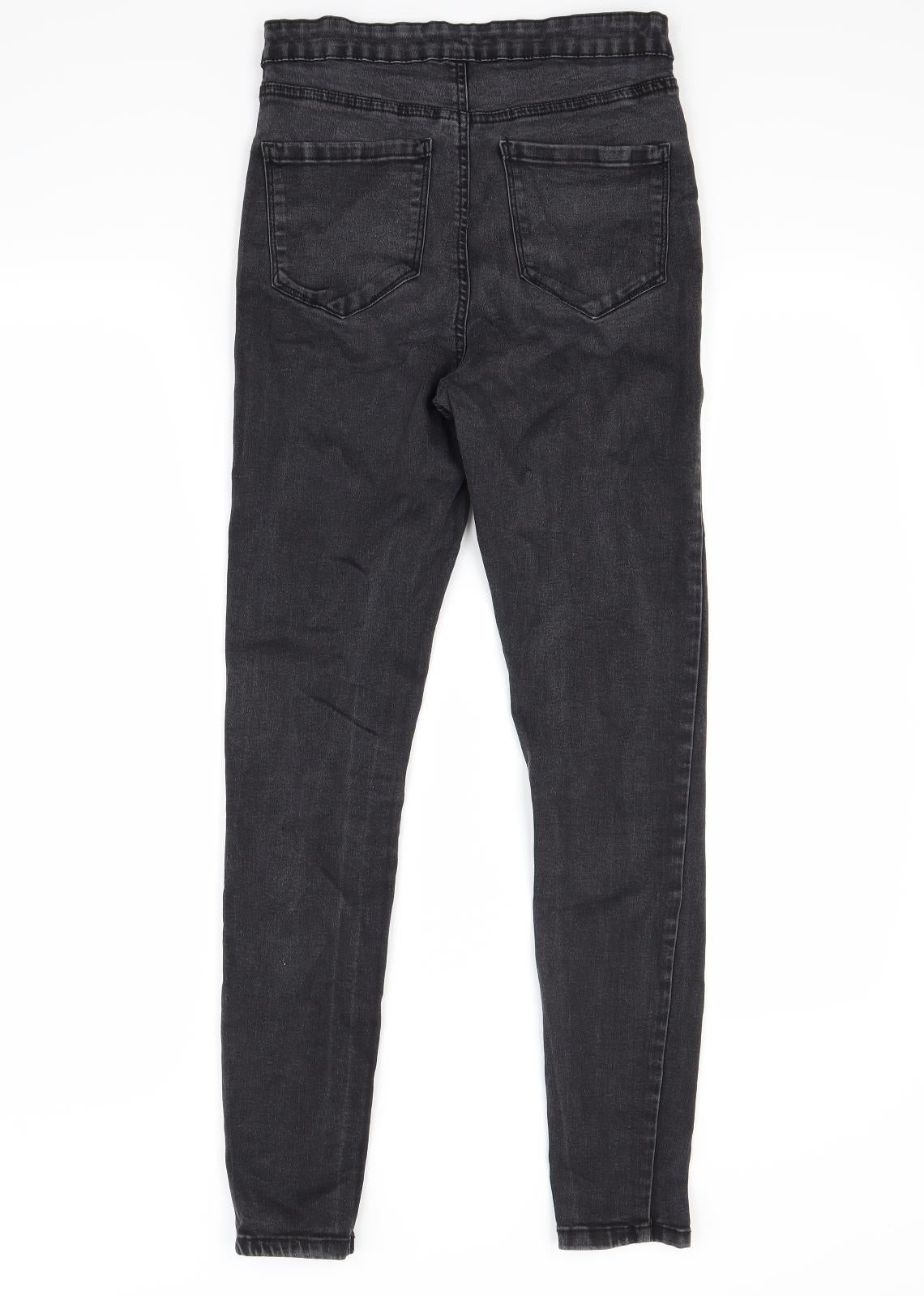 Primark Womens Black  Denim Skinny Jeans Size 12 L27 in