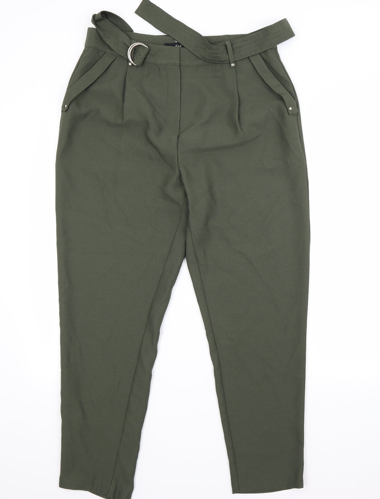 F&F Womens Green   Trousers  Size 12 L27 in