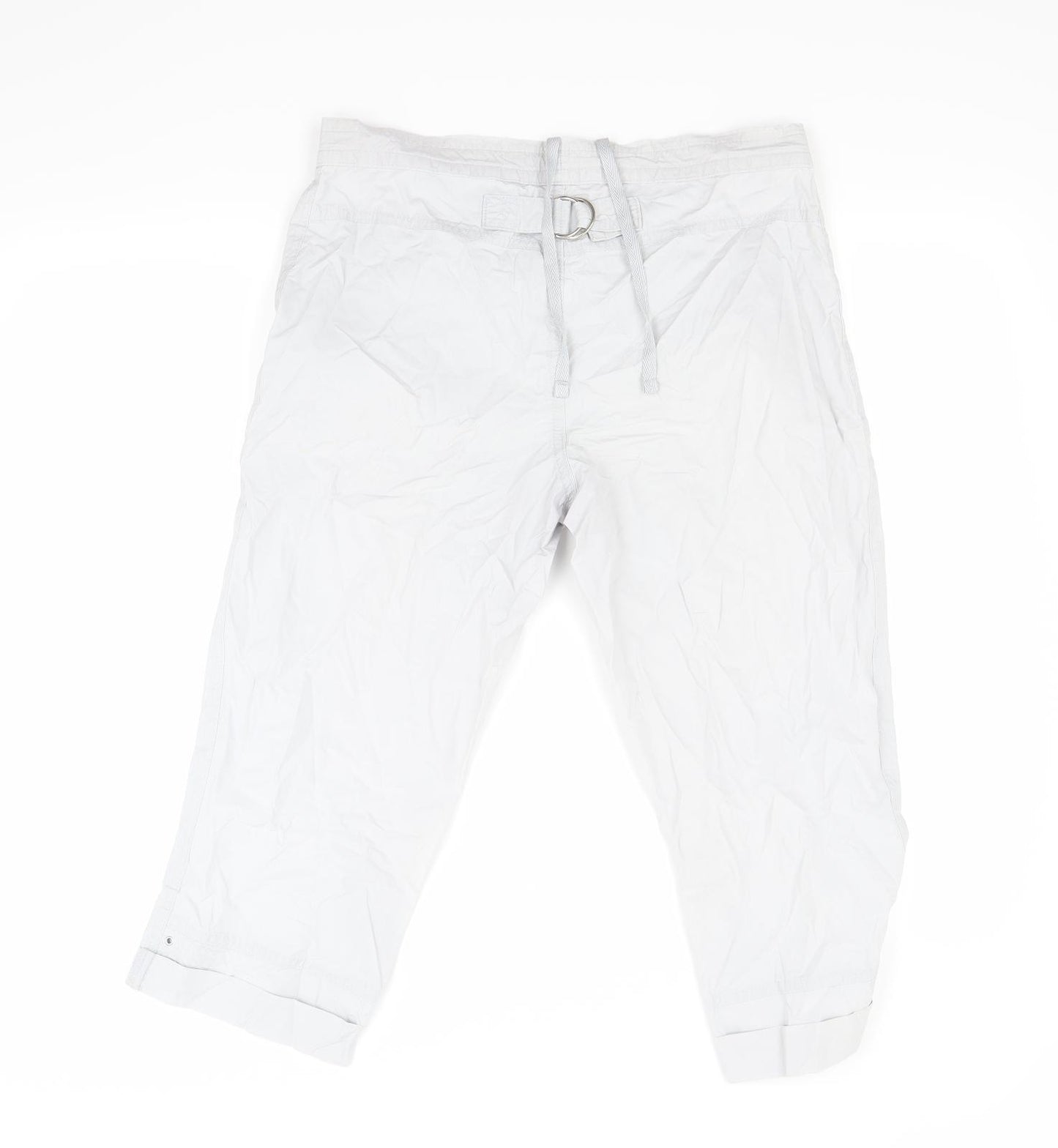 Marks and Spencer Womens Grey   Chino Shorts Size 12