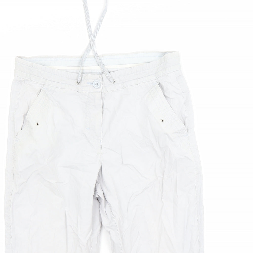 Marks and Spencer Womens Grey   Chino Shorts Size 12