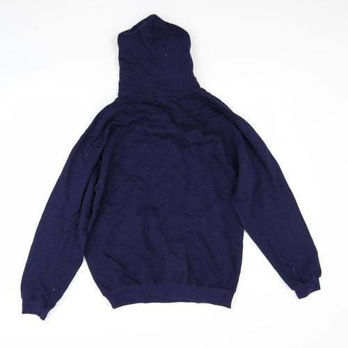 Just Hoods Mens Blue   Pullover Hoodie Size M