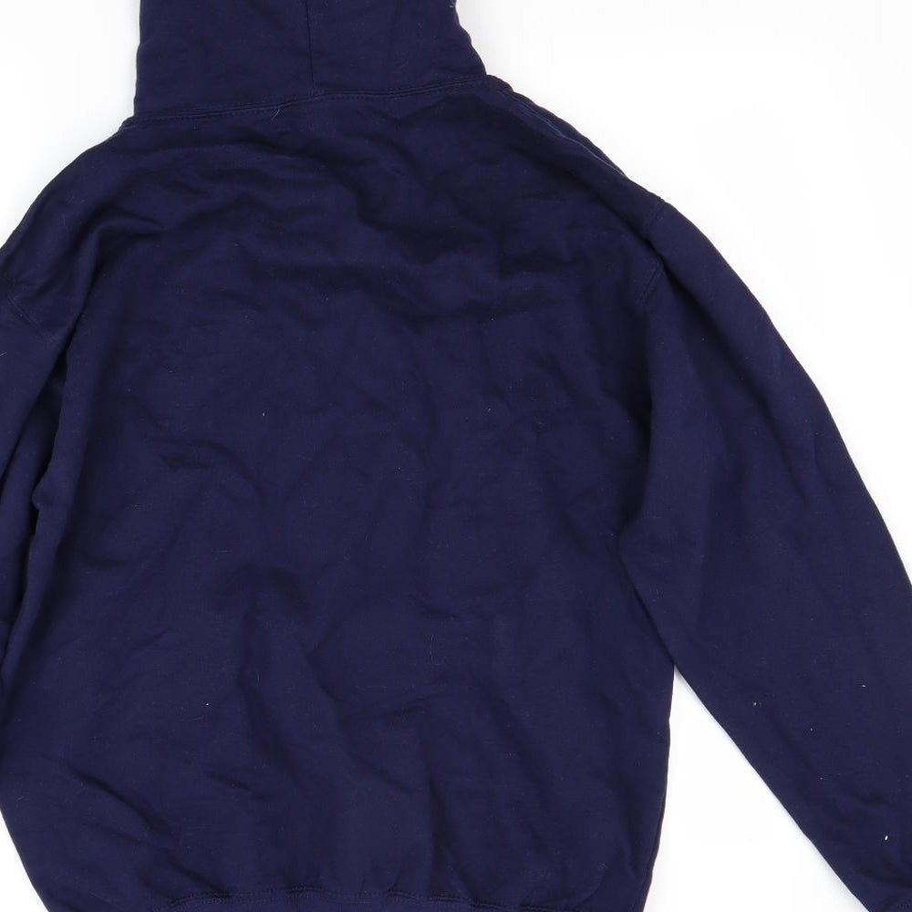Just Hoods Mens Blue   Pullover Hoodie Size M