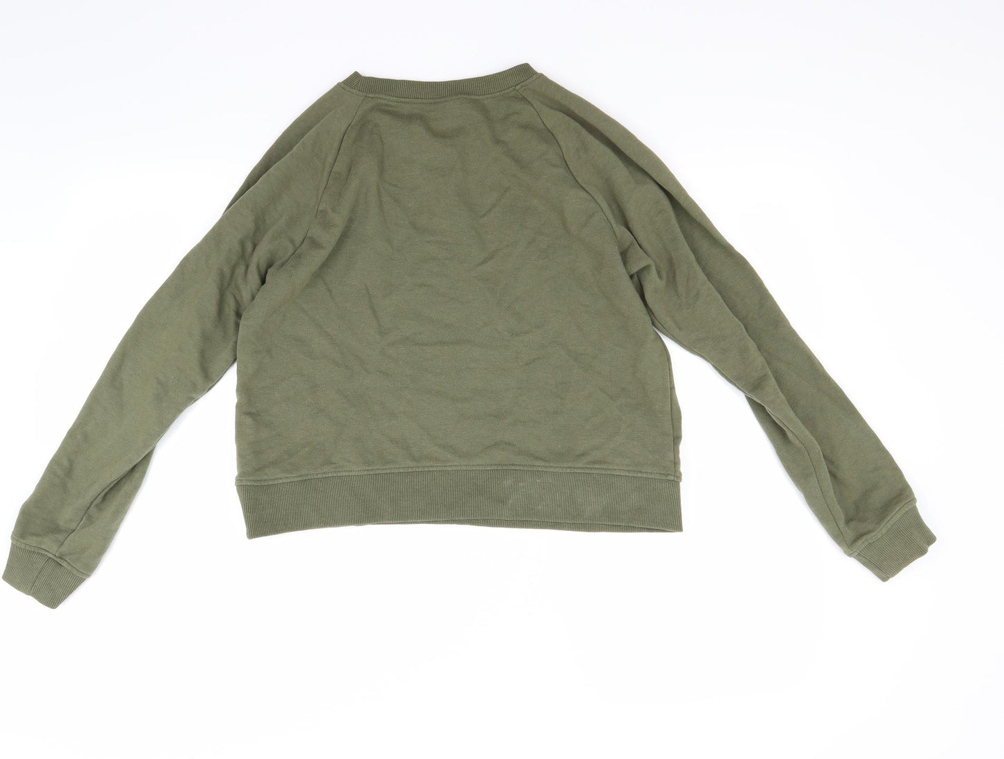 H&M Womens Green   Pullover Hoodie Size S