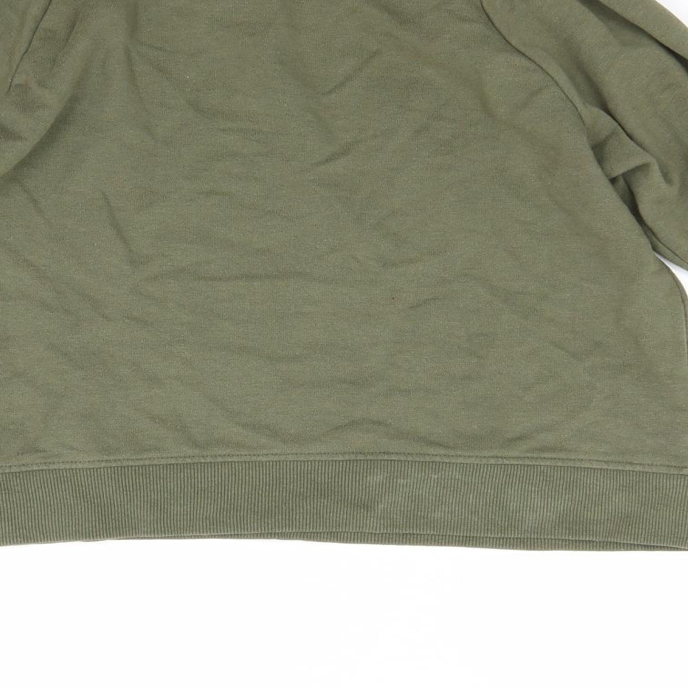 H&M Womens Green   Pullover Hoodie Size S