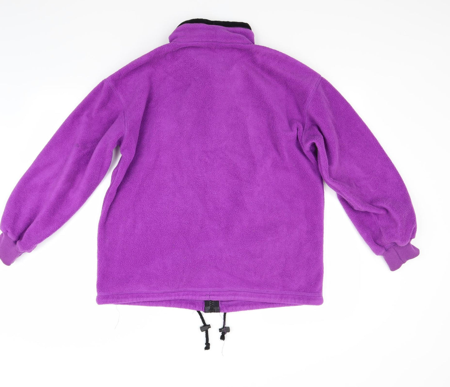 Marks and Spencer Womens Purple  Fleece Jacket Coat Size 10