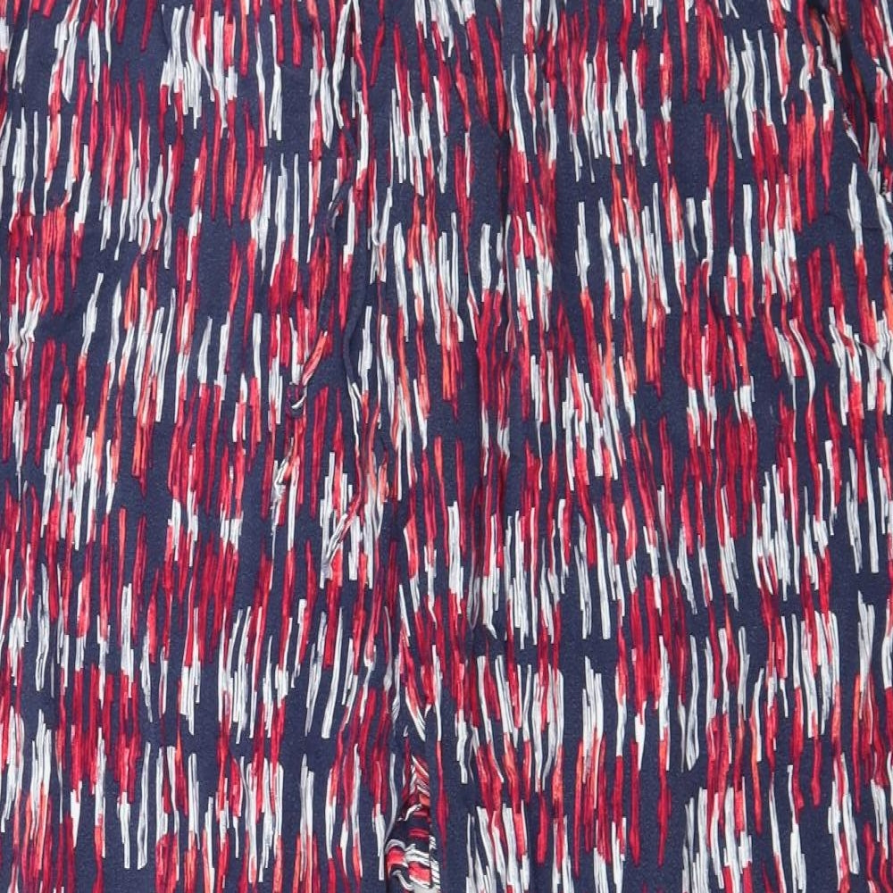 Blue Chameleon Womens Blue Geometric  Harem Trousers Size XL L25 in