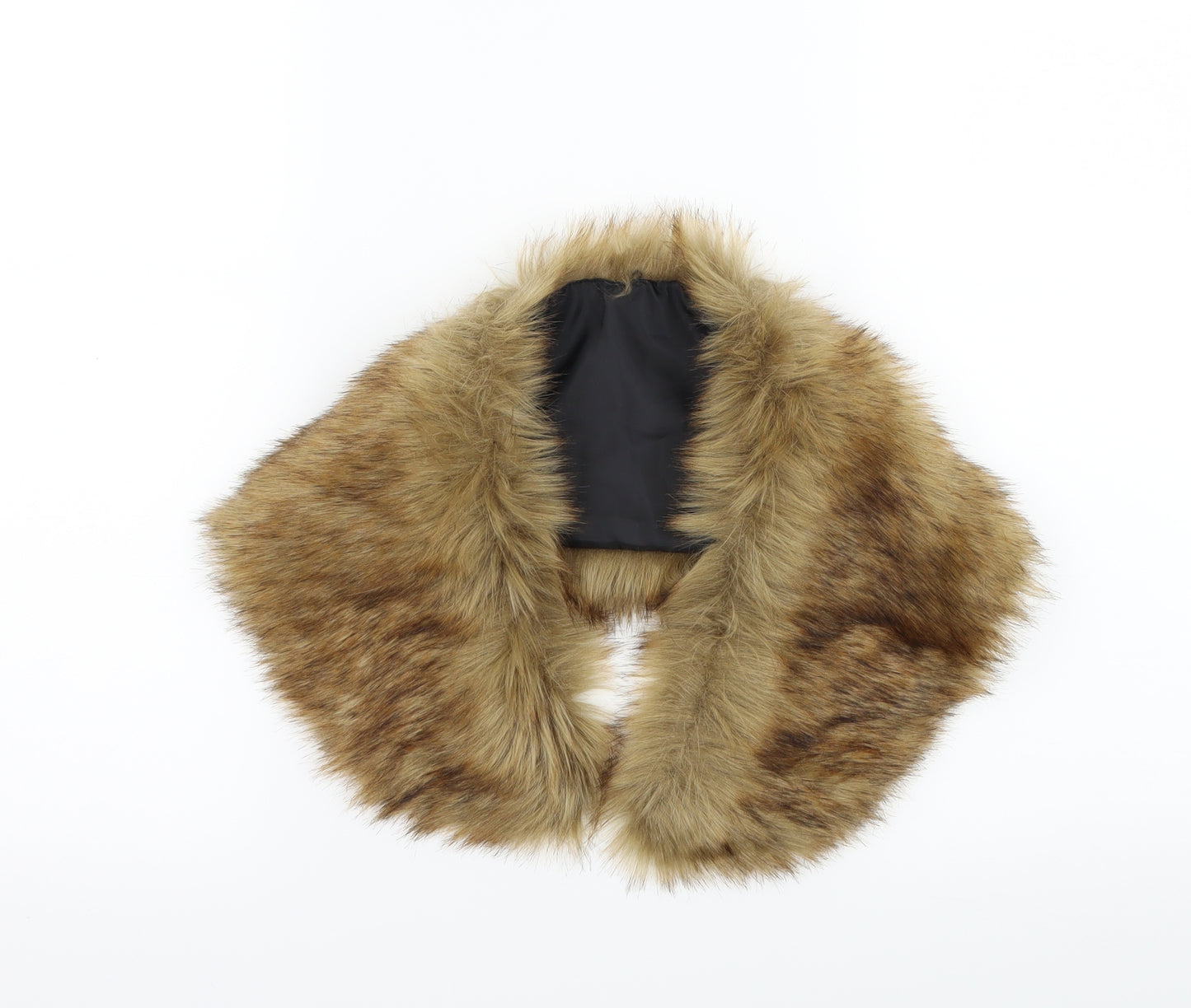 Topshop Womens Brown    Shawl/Wrap   - Faux fur Collar