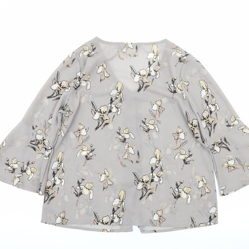 Code Womens Green Floral  Basic Blouse Size 10