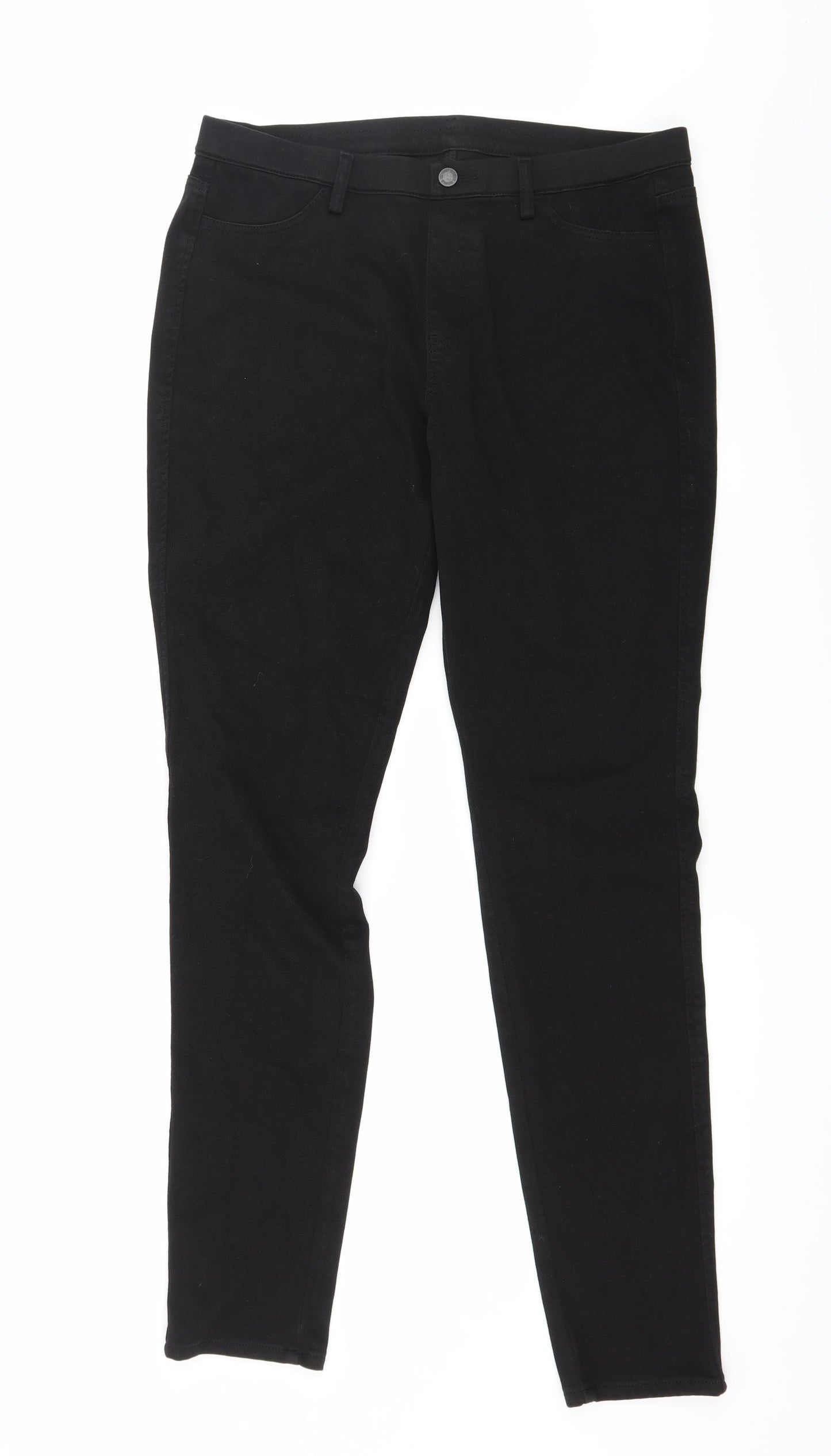 Uniqlo Womens Black  Denim Trousers  Size XL L29 in