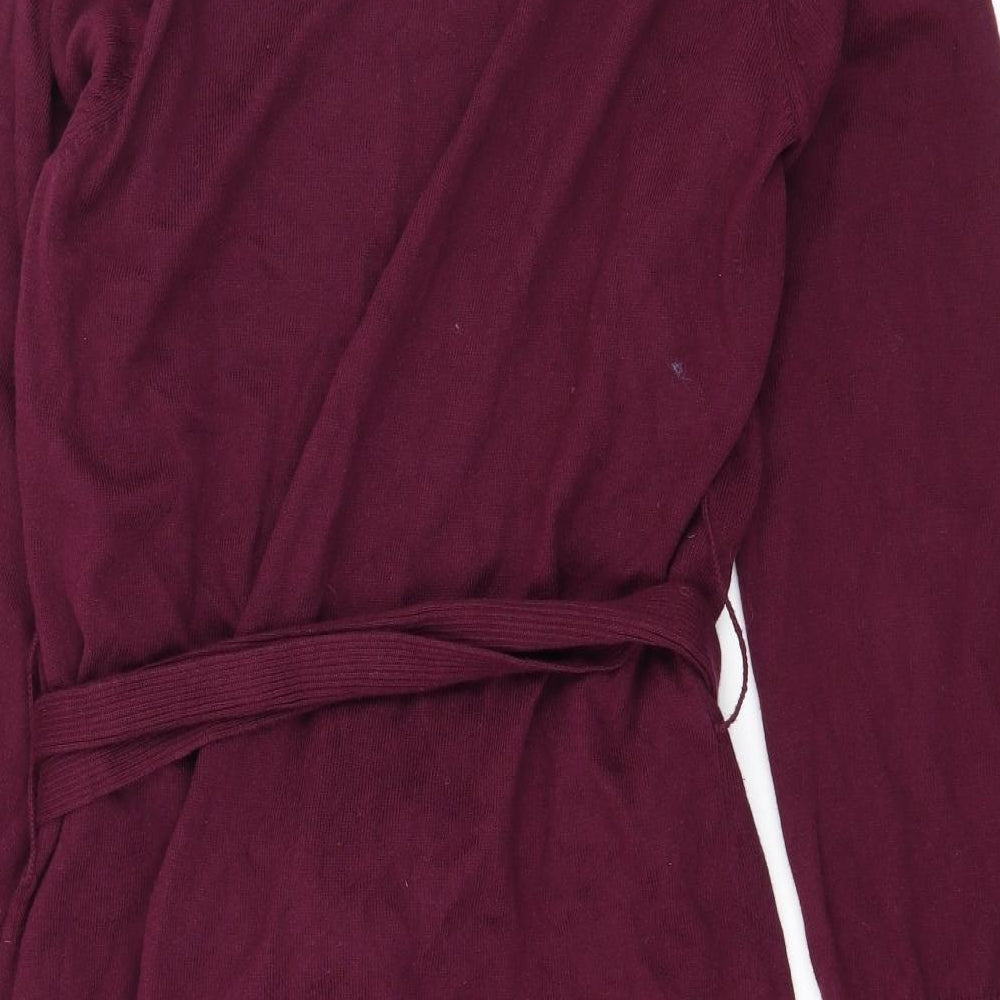 Marks and Spencer Womens Purple  Knit Cardigan Jumper Size 12