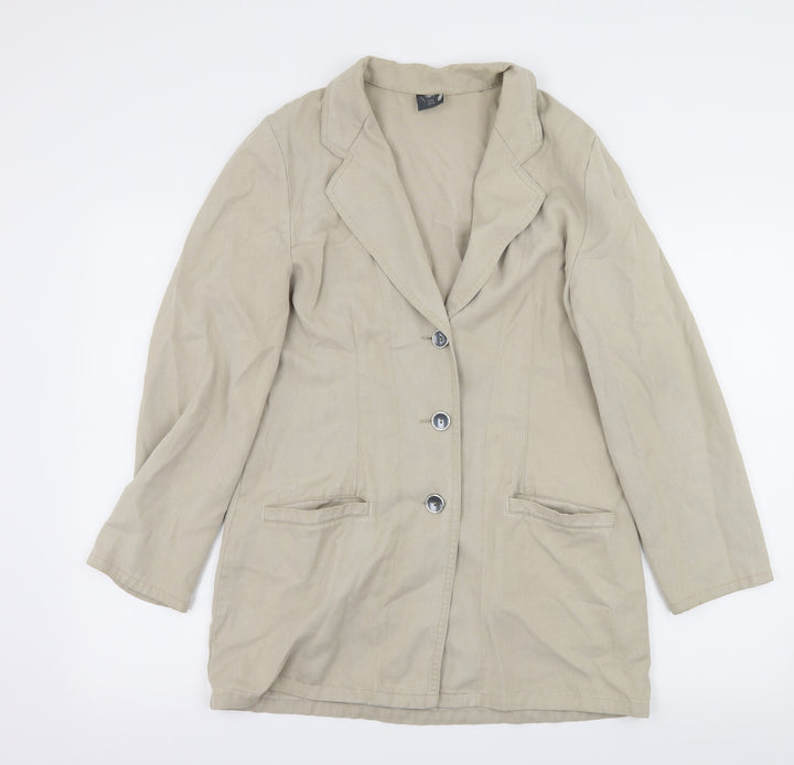 Pola Womens Beige   Jacket  Size 10
