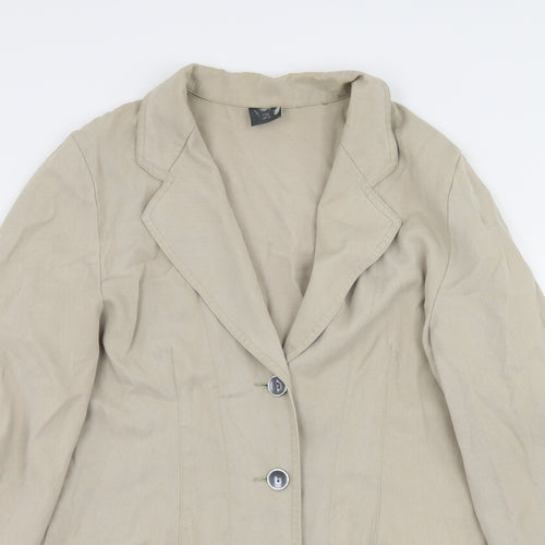 Pola Womens Beige   Jacket  Size 10