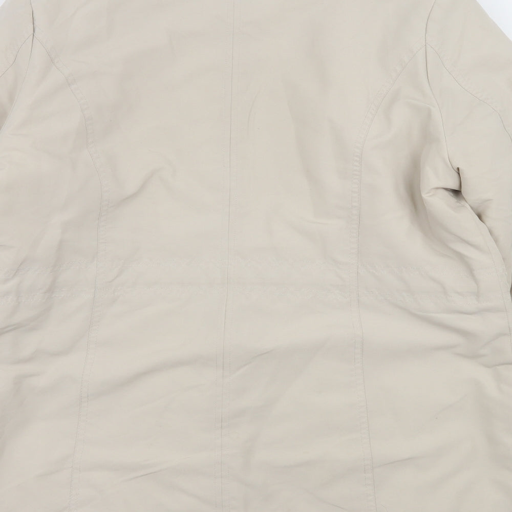 BHS Womens Beige   Quilted Coat Size 14