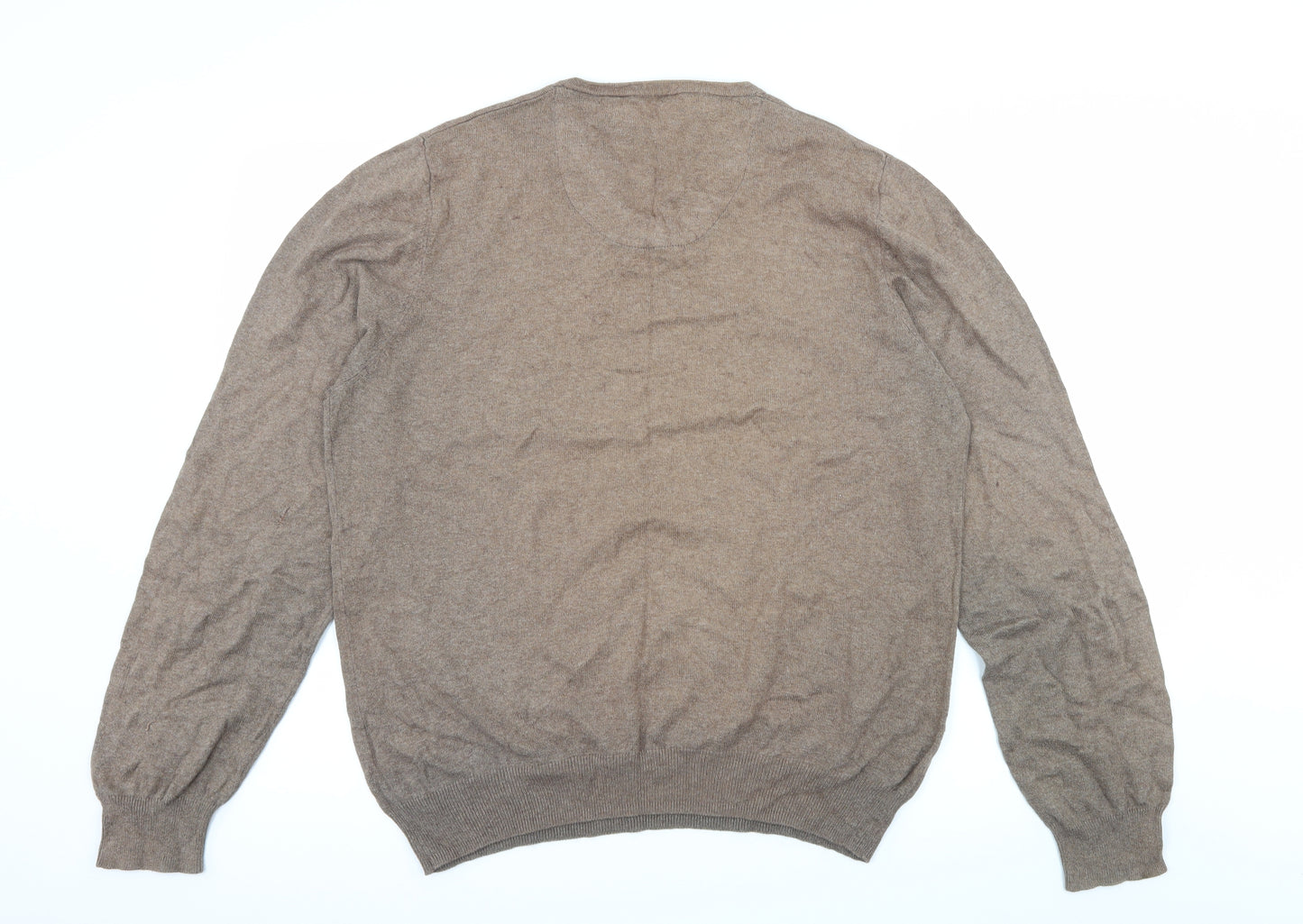 Marks and Spencer Mens Brown  Knit Pullover Jumper Size L