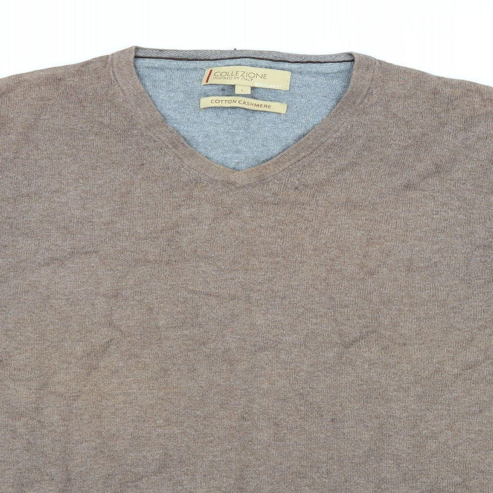 Marks and Spencer Mens Brown  Knit Pullover Jumper Size L