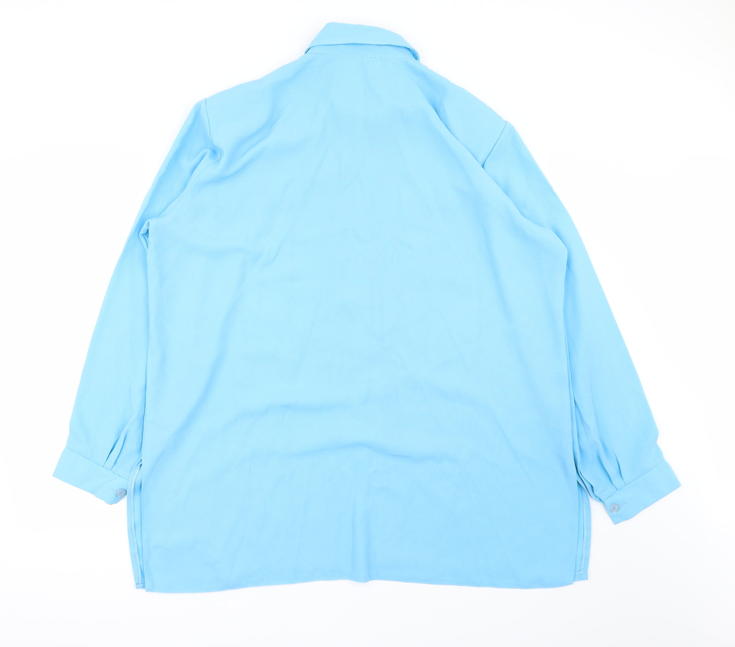 Preworn  Womens Blue   Basic Button-Up Size XL