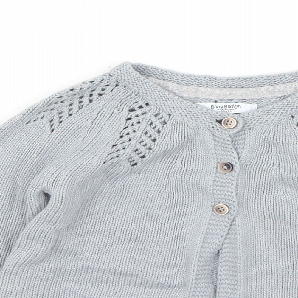 Baby Boden Girls Grey   Cardigan Jumper Size 2-3 Years