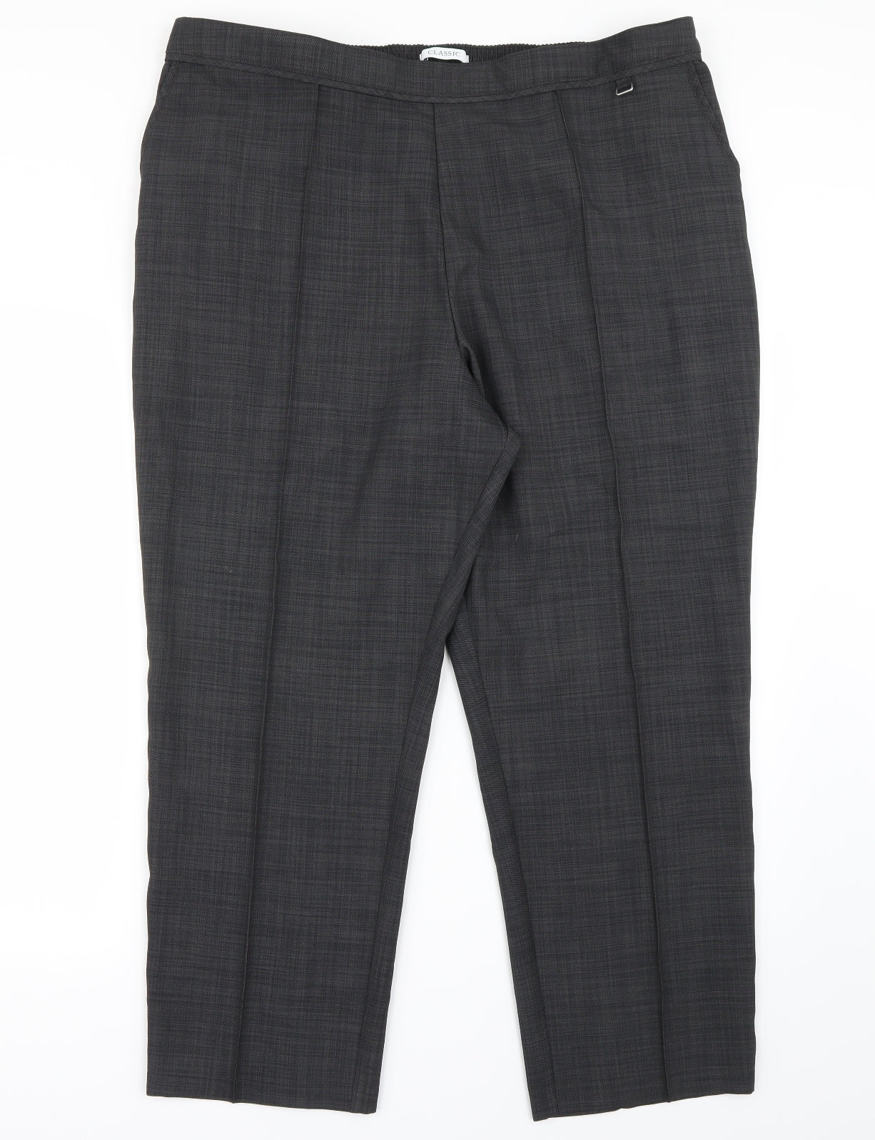 Marks and Spencer Womens Black   Trousers  Size 20 L26 in
