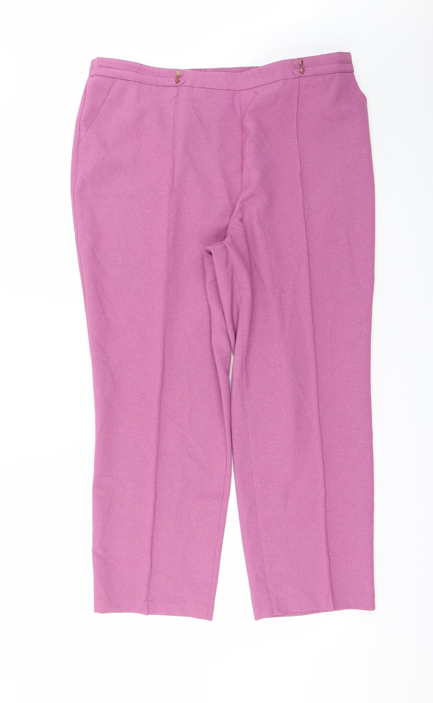 Marks and Spencer Womens Pink   Trousers  Size 18 L26 in