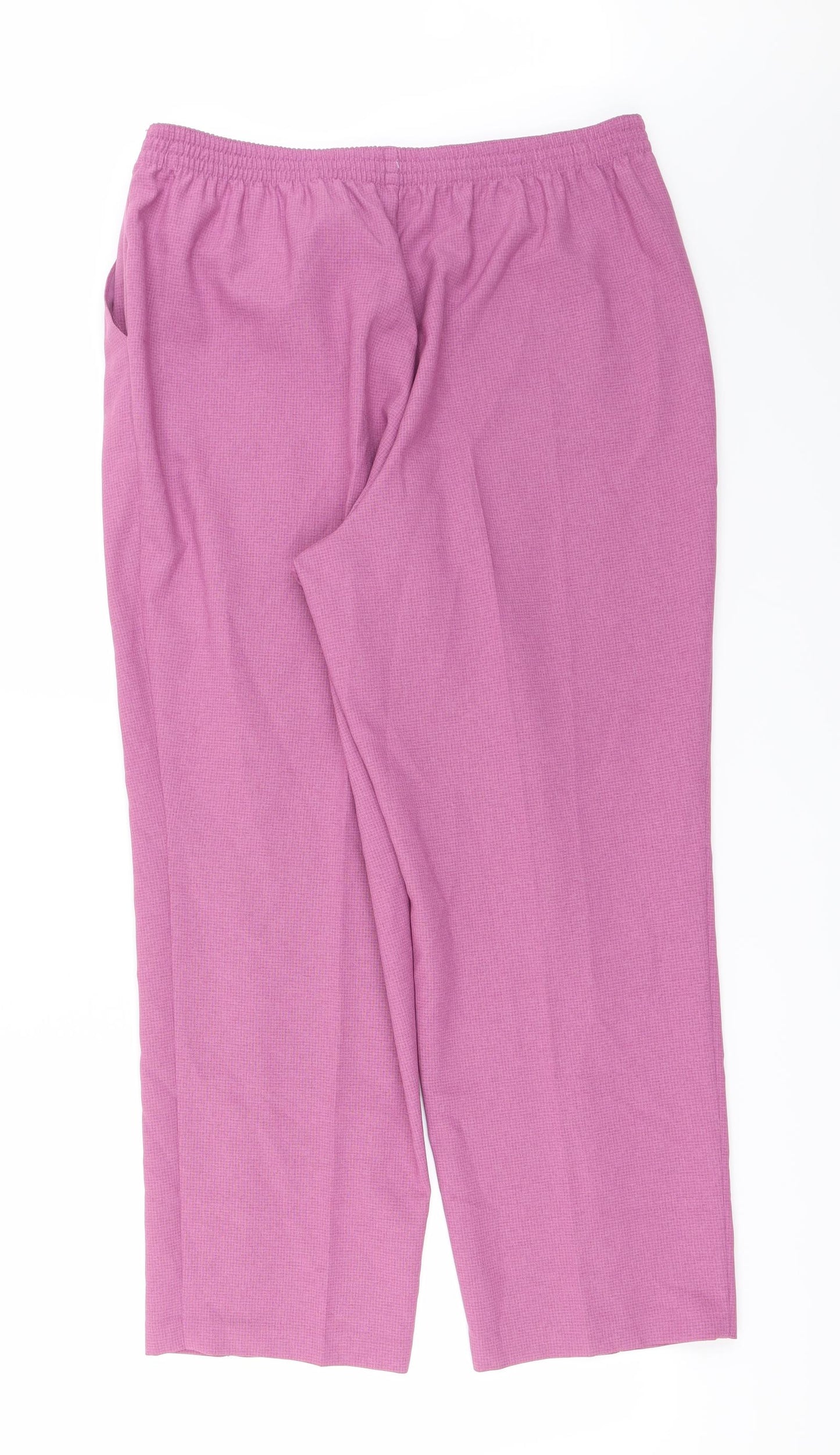 Marks and Spencer Womens Pink   Trousers  Size 18 L26 in