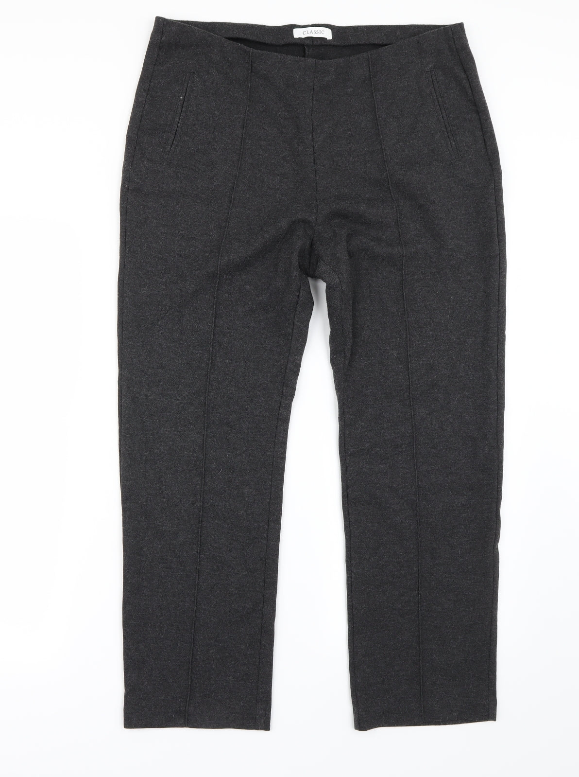 Marks and Spencer Womens Grey   Trousers  Size 16 L26 in