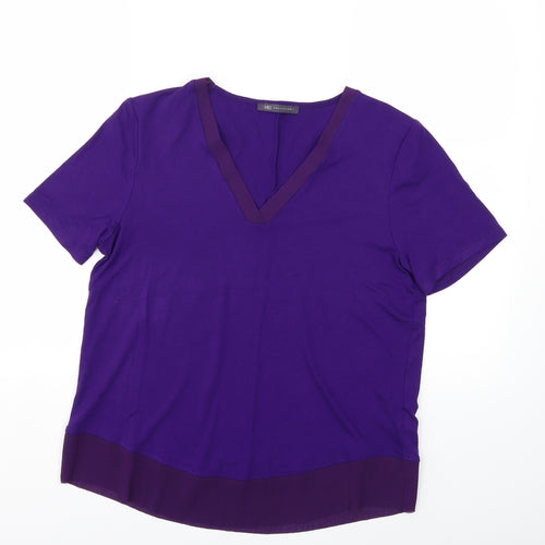 Marks and Spencer Womens Purple   Basic T-Shirt Size 10