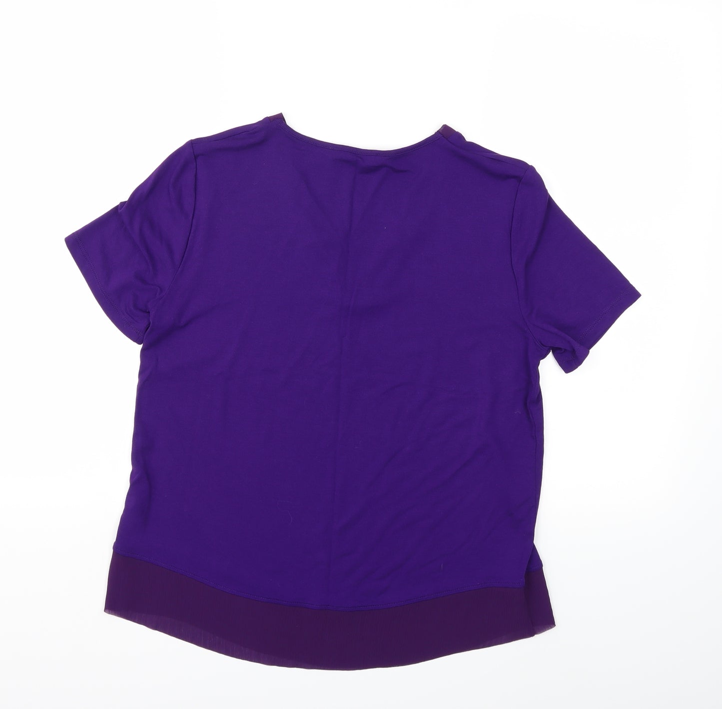 Marks and Spencer Womens Purple   Basic T-Shirt Size 10