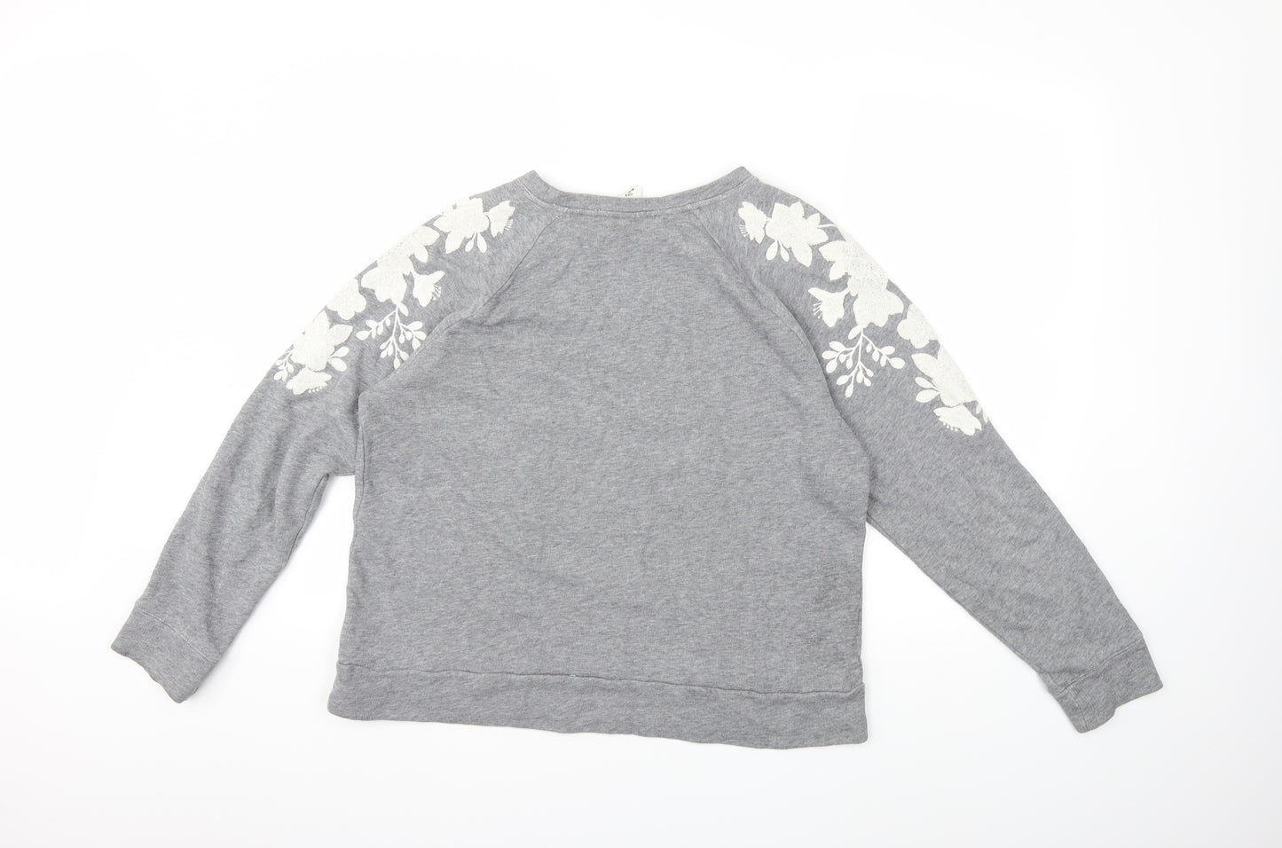 H&M Womens Grey   Pullover Sweatshirt Size M