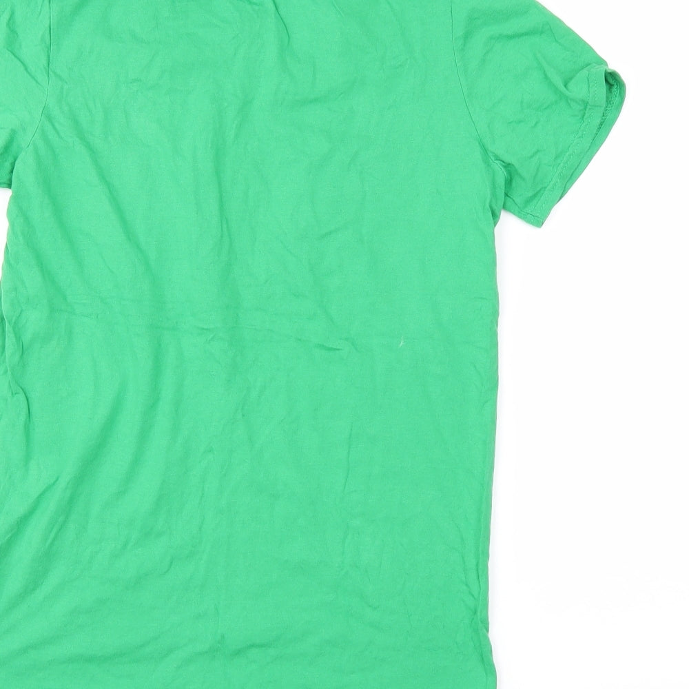 Gildan Mens Green    T-Shirt Size S  - sarcasm