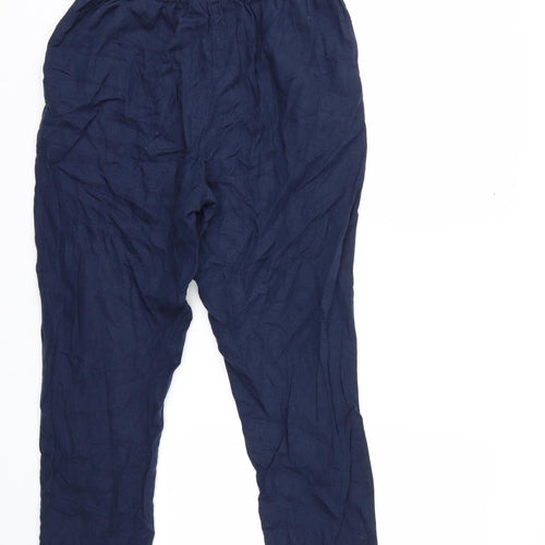 Peacocks Womens Blue   Trousers  Size 8 L25 in