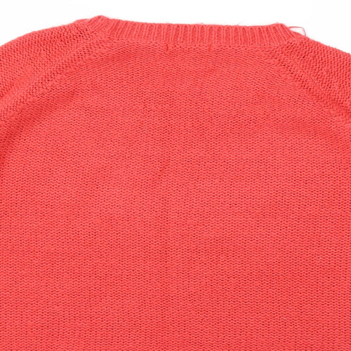 George Womens Red  Knit Pullover Jumper Size 16