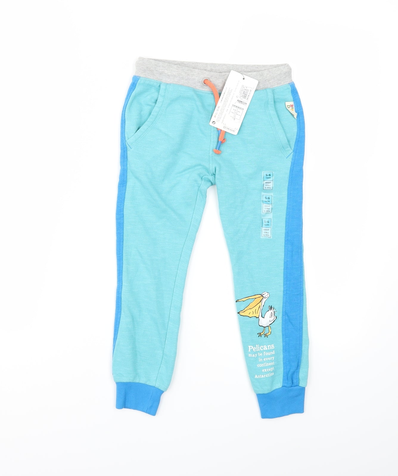 Marks and Spencer Boys Green   Sweatpants Trousers Size 5-6 Years