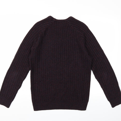 Cedarwood State Mens Red  Knit Pullover Jumper Size M