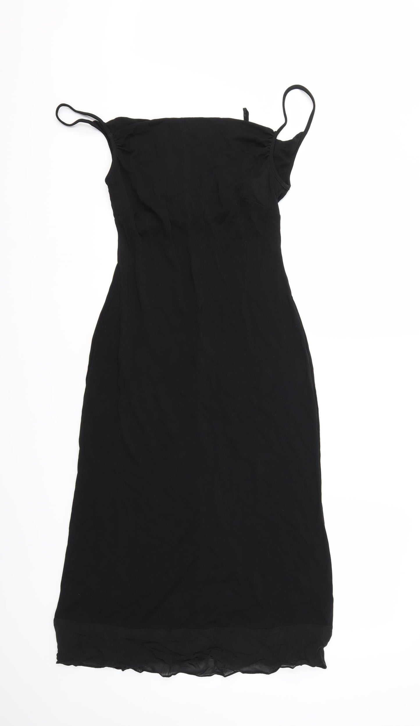 Debenhams Womens Black   Slip Dress  Size 10