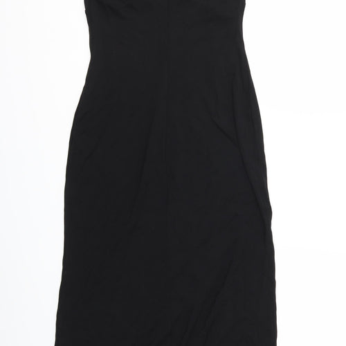 Debenhams Womens Black   Slip Dress  Size 10