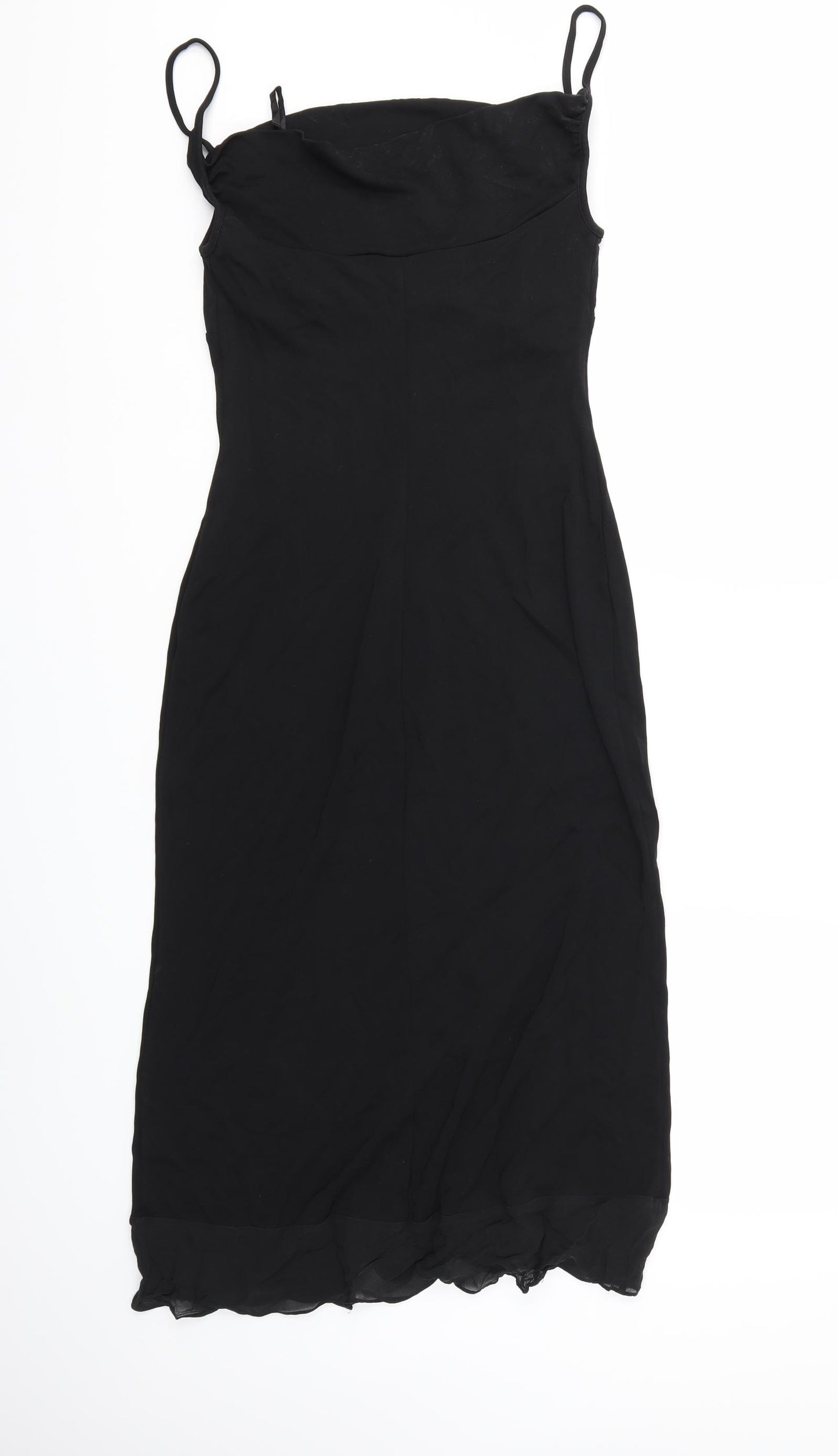 Debenhams Womens Black   Slip Dress  Size 10