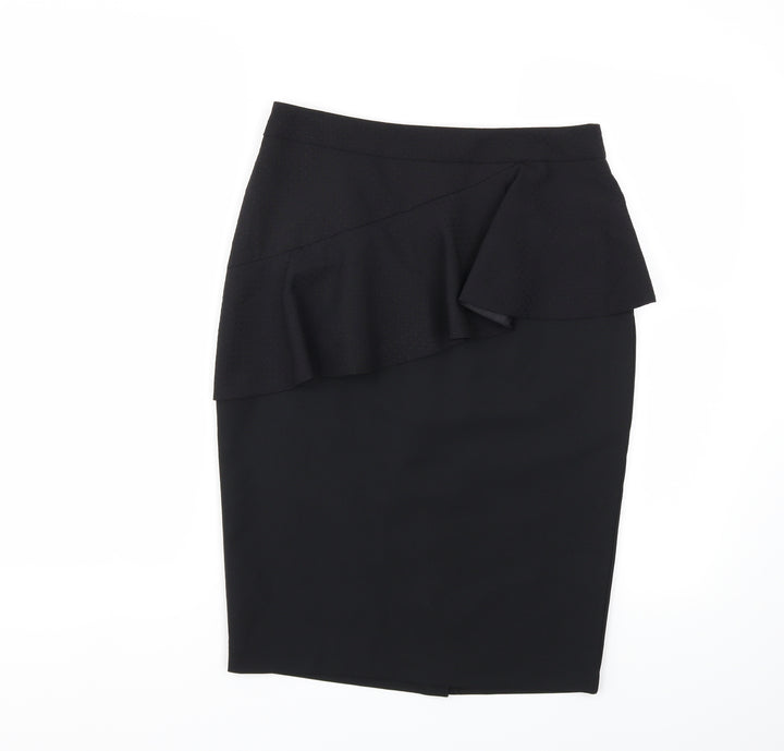 Dorothy Perkins Womens Black Straight & Pencil Skirt Size 8