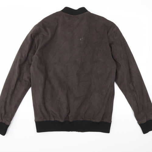 Zara Mens Brown   Bomber Jacket Jacket Size M