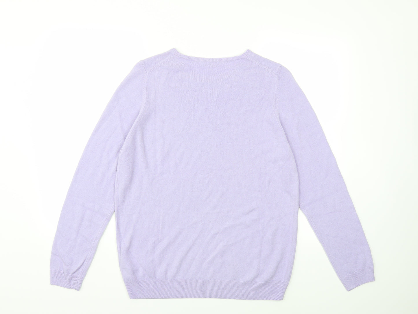 Marks and Spencer Womens Purple  Knit Pullover Jumper Size 18