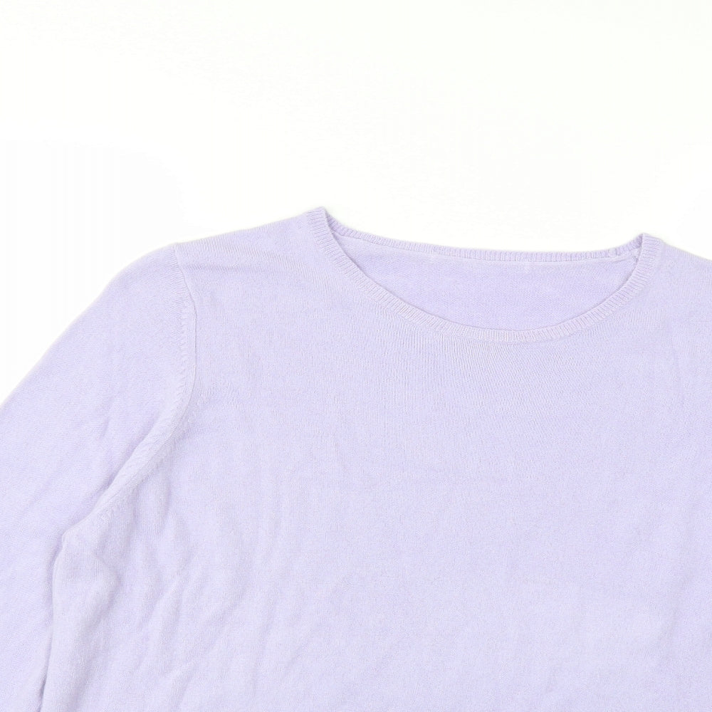 Marks and Spencer Womens Purple  Knit Pullover Jumper Size 18