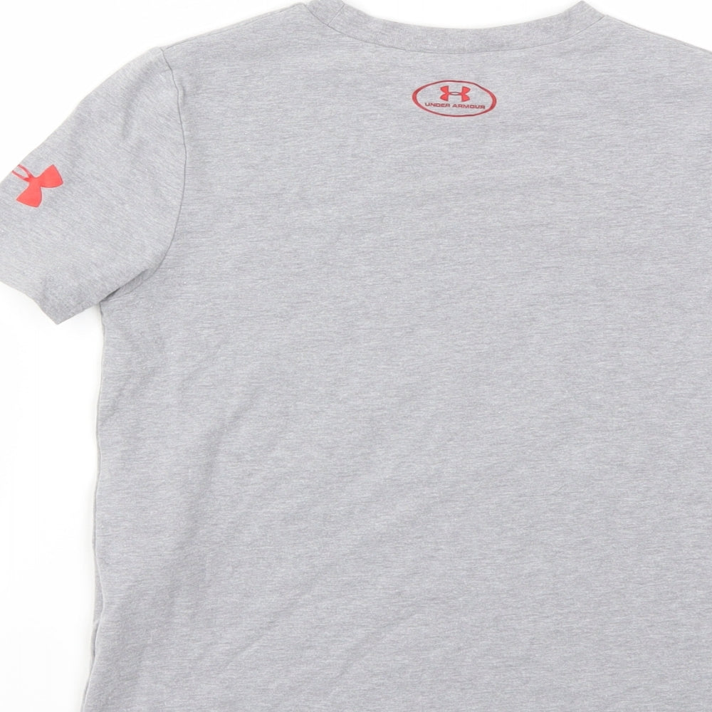 Under armour Boys Grey   Basic T-Shirt Size 8-9 Years