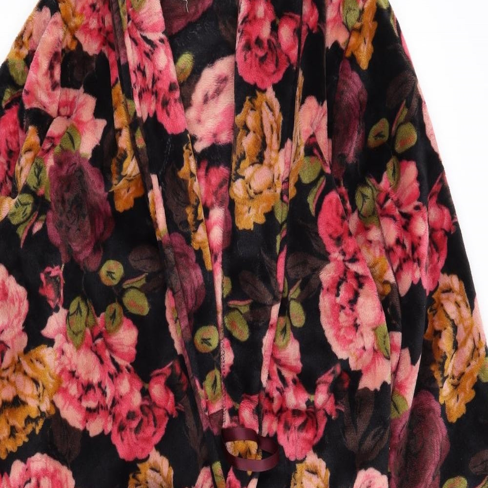 NEXT Womens Black Floral  Top Robe Size M