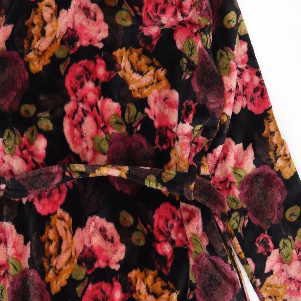 NEXT Womens Black Floral  Top Robe Size M