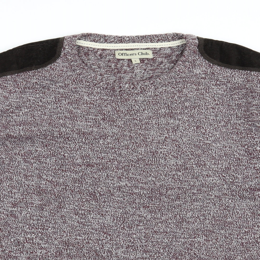 Officers Club Mens Red   Pullover Jumper Size L