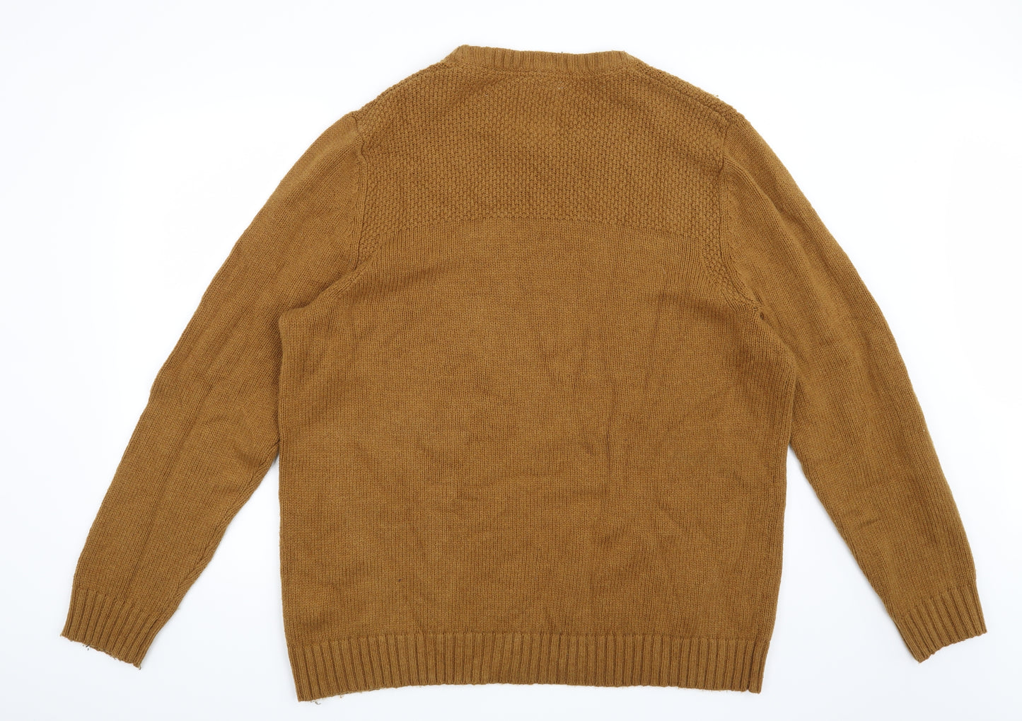 Fat Face Mens Yellow   Pullover Jumper Size 3XL