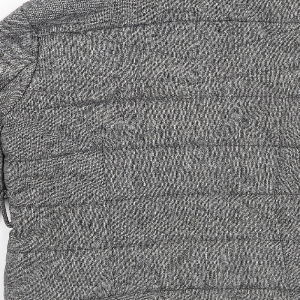 H&M Womens Grey   Overcoat Cape Size 12