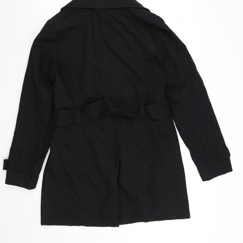 Boysen's Womens Black   Overcoat Coat Size 14