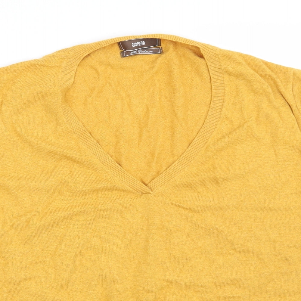 Marks and Spencer Womens Yellow   Pullover Jumper Size 22