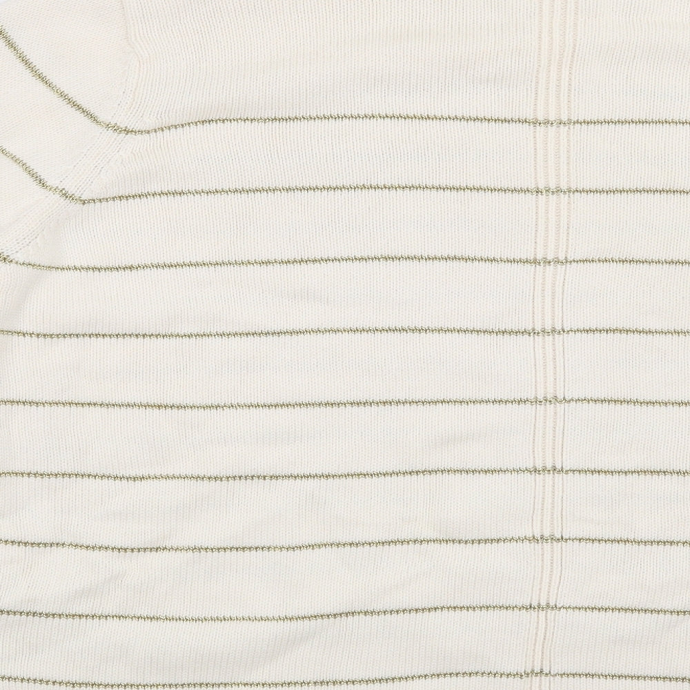 Per Una Womens Beige Striped  Pullover Jumper Size 20