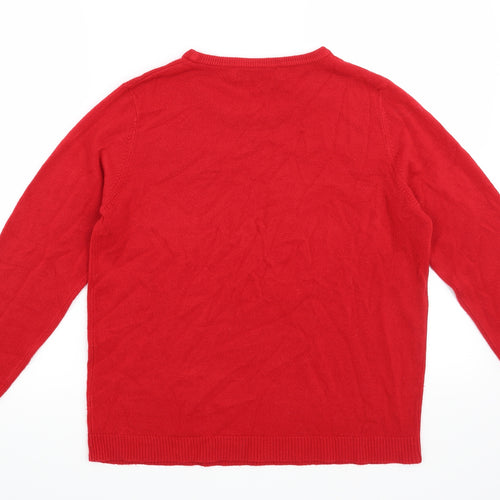 Pure & Natural Womens Red   Pullover Jumper Size 14